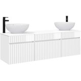  Set ormarića za kupaonicu 3 kom. Bijela visokog sjaja 49 x 44,5 x 66,5 cm | shoptok.hr