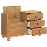  Klupa za pohranu s ladicama ASKIM Smeđa 100 x 39 x 62 cm | shoptok.hr