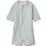 Liewood kombinezon za kupanje s rukavima max seersucker stripe sea blue/white Cijene