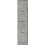 vidaXL Lekarniška omara betonsko siva 40x41x174,5 cm inženirski les | Shoptok.si