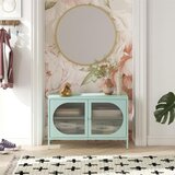Støraa Svetlo modra kovinska vitrina 100x64x40 cm Luna – | Shoptok.si