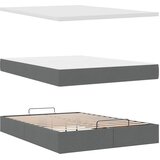  Otomanski krevet s madracem i LED tamnosivi 140x190 cm tkanine | shoptok.hr