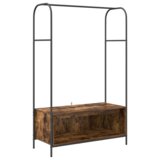 vidaXL Garderobna omara z policami Dimljen hrast 100x44x160 cm | Shoptok.si