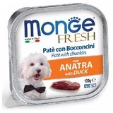 Monge FRESH dog Pate in Koščki z Raco 100 g Cene