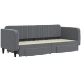  Dnevni krevet na razvlačenje i ladice tamnosivi 80x200 cm | shoptok.hr