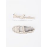 GOODIN Beige sports leather ballerinas | Shoptok.si