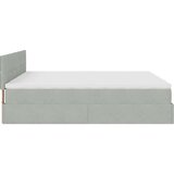 vidaXL Okvir kreveta s madracima svijetlosivi 180x200cm baršunasti | shoptok.hr