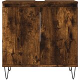  3-dijelni set kupaonskih ormarića boja dimljenog hrasta drveni | Shoptok.si