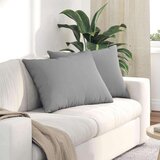 vidaXL Blazine za kavč 2 pcs Siva 70 x 50 cm blago | Shoptok.si