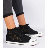 Gemre Black Women's Lace-Up Sneakers Lesli Cijene
