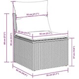 vidaXL 9-dijelni set vrtnih sofa od poliratana s jastucima svjetlosivi | shoptok.hr