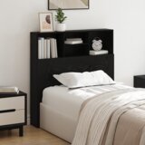 vidaXL Posteljna glava Črni hrast 100 x 19 x 103.5 cm Konstruiran les Cene