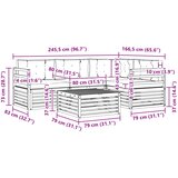  Set vanjskih sofa s jastukom 5 pcs | shoptok.hr