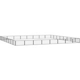  Ograda za pse s 32 panela crna 100 x 50 cm čelik obložen prahom | shoptok.hr