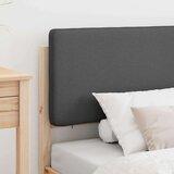  Posteljni okvir z oblazinjenim vzglavjem Temno siva 75 x 190 cm, (5000101796) | Shoptok.si