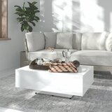 vidaXL Klubska mizica visok sijaj bela 85x55x31 cm iverna plošča Cene