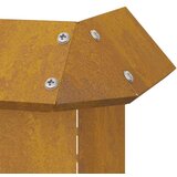 vidaXL Ograja za polže 4 pcs Rjav 13,5 x 13,5 x 25 cm | Shoptok.si