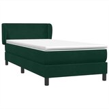 Box Spring krevet s madracem tamnozeleni 80x220 cm baršun | shoptok.hr