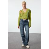 Trendyol Green Embroidery Detailed V Neck Knitwear Cardigan | shoptok.hr