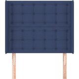  Uzglavlje s ušima plavo 83x16x118/128 cm od tkanine | Eponuda.com