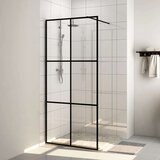 vidaXL pregrada za tuširanje s prozirnim staklom ESG 115 x 195 cm crna Cijene