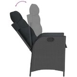  7-dijelni vrtni blagovaonski set s jastucima crni od poliratana | shoptok.hr