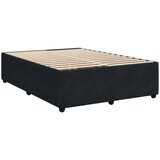 vidaXL Box spring posteljni z vzmetnico črn 140x190 cm žamet | Shoptok.si