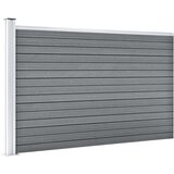 vidaXL Vrtna ograja WPC 175x105 cm siva | Shoptok.si