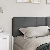  Tapecirani uzglavlje s uzglavljem Bijela i svijetlo siva 200 cm | shoptok.hr
