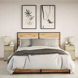  Noćni ormarići s LED svjetlima 2 kom boja hrasta sonome | shoptok.hr