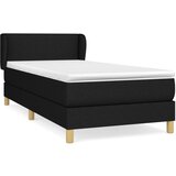 Maison Chic Box spring postelja - Vzmetna postelja z vzmetnico črna 90x200 cm blago SL7326, (21887025) Cene