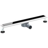  Odvod za tuš s staklenim poklopcem i 360° sifonom Crna 70 cm | shoptok.hr
