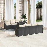  Sjedeća garnitura za vrt 9 kom. 8-Broj sjedala Crna Poli Ratan 231 x 179 x 85 cm | shoptok.hr