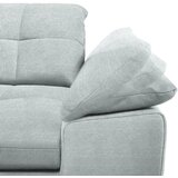 CARRYHOME KOTNA SEDEŽNA GARNITURA, mikrovlakna platinaste barve | Shoptok.si