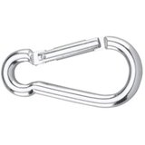 DÖRNER&HELMER 4815734 karabineri, aluminijski, srebrni, eloksirani 60 mm 20 kom. | Eponuda.ba