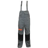  Delovne hlače Farmer Spektar z oprsnikom (sive, velikost: XL) Cene