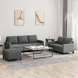  3-dijelni set sofa s jastucima tamnosivi od tkanine | shoptok.hr