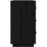  Komoda crna 80 x 40 x 75 cm od masivne borovine | shoptok.hr