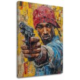  Slika TUPAC SHAKUR - Rap gangster | 100% originalno oslikano akrilom | shoptok.hr