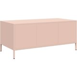  Stol za kavu ružičasti 101,5x50x43,5 cm hladno valjani čelik | Eponuda.com