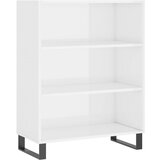 vidaXL Omarica s policami visok sijaj bela 69,5x32,5x90 cm inž. les, (20820995) Cene