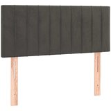 Box spring krevet s madracem tamnosivi 90x190 cm baršunasti | shoptok.hr