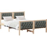  Konstrukcija postelje z vzglavjem Temno siva 140 x 190 cm, (5000084304) | Shoptok.si