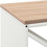  Stalak za drva za ogrjev s drvenim vrhom bijeli 100,5x35,5x40cm | Eponuda.ba