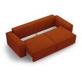 Micadoni Opečnato oranžna raztegljiva sedežna garnitura 247 cm Jodie – Home | Shoptok.si