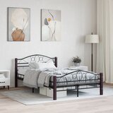Furnova Posteljni okvir črn kovinski 120x200 cm, (21931478) Cene