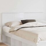  Uzglavlje s uzglavljem Sjajno bijelo 150 cm Konstruirano drvo | shoptok.hr