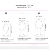 Dorcel Geisha Plug Ruby M - roza analni dildo (črn) | Shoptok.si