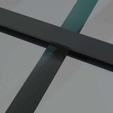  Unutarnja vrata 93 x 201 5 cm crna od ESG stakla i aluminija | shoptok.hr