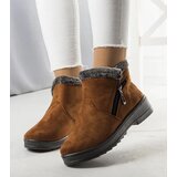 Gemre Camel insulated snow boots with fur Wren | Shoptok.si